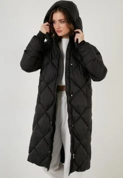 LELA LONG SAKURA - Abrigo De Invierno - Black, Mujer