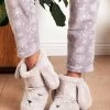 LELA RABBIT - Pantuflas - Grey, Mujer