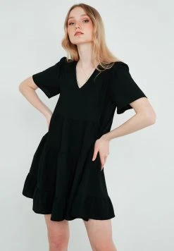 LELA Vestido Informal - Black, Mujer -LELA Tienda ac2c3bfc16c0434a8710dc235fd5ab5a