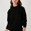 LELA HIGH COLLAR BASIC SWEATSHIRT - Sudadera - Black , Mujer