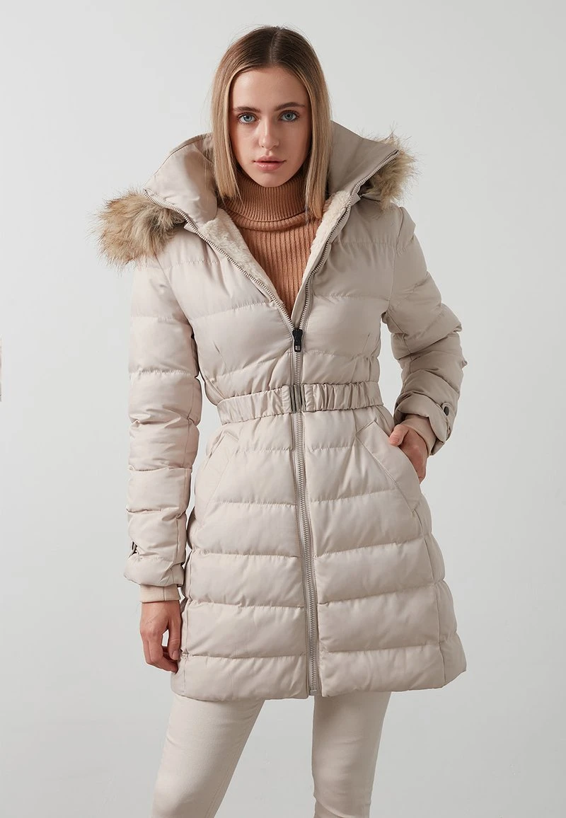 LELA Abrigo De Invierno - Ecru , Mujer 1 LELA Abrigo De Invierno - Ecru , Mujer