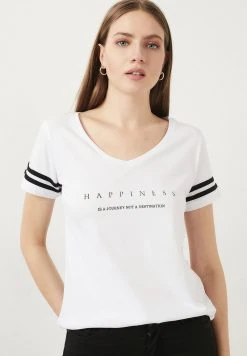 LELA Camiseta Estampada - White , Mujer -LELA Tienda b12095d687584e92be9c9e588725b308