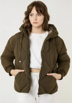 LELA Chaqueta De Invierno - Khaki , Mujer -LELA Tienda b1473a2abe8e456084cedf9fcd898229