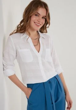LELA Camisa - White, Mujer -LELA Tienda b1ce96b3bff841939830bf6567f7cc2b