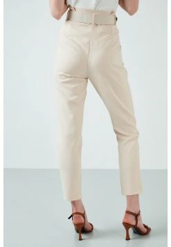 LELA HIGH WAISTED BELTED POCKET TROUSERS WOMEN'S TROUSERS - Pantalones - Stone Colored , Mujer -LELA Tienda b1e162441b434c0f87509005e19e69b3