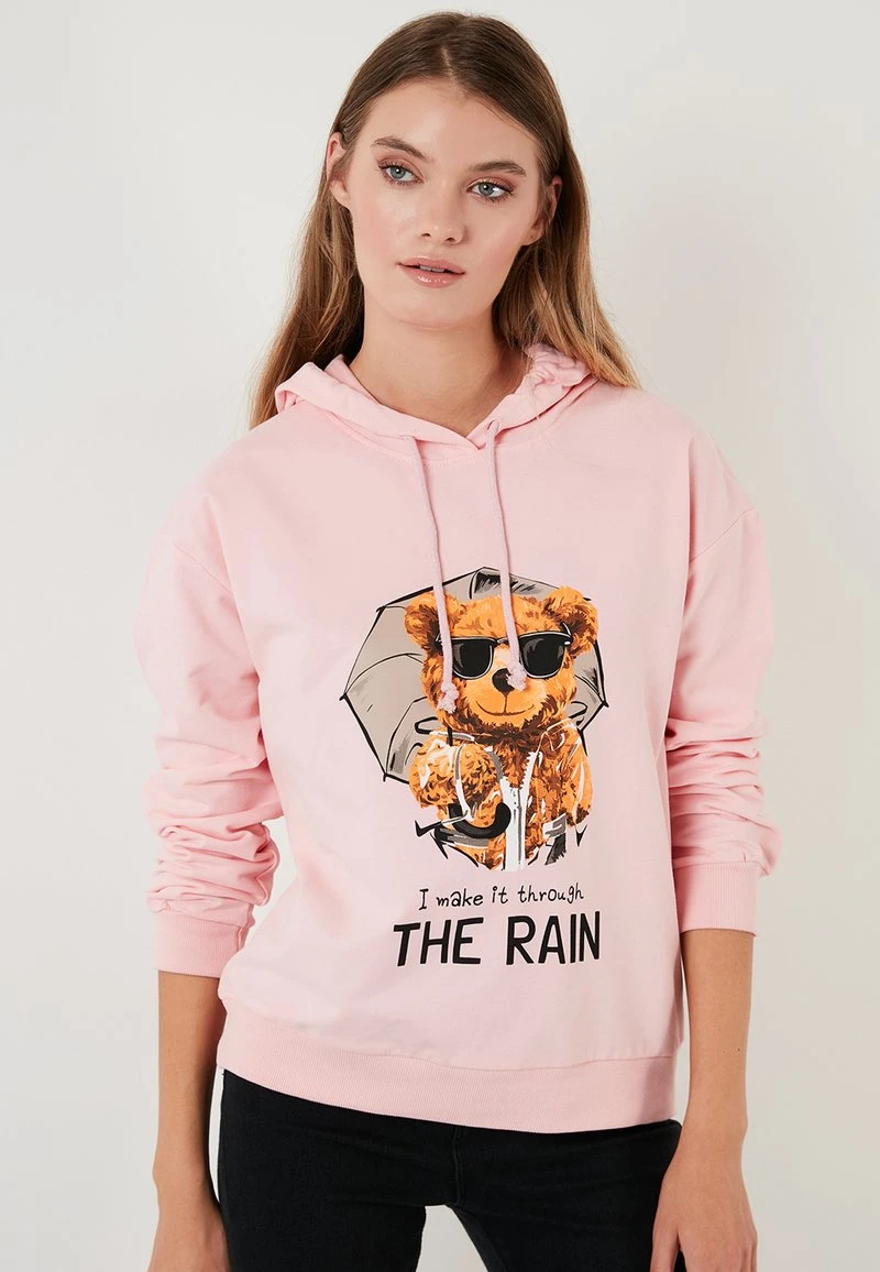 LELA Jersey Con Capucha - Powder Pink, Mujer 4 LELA Jersey Con Capucha - Powder Pink, Mujer - Imagen 4