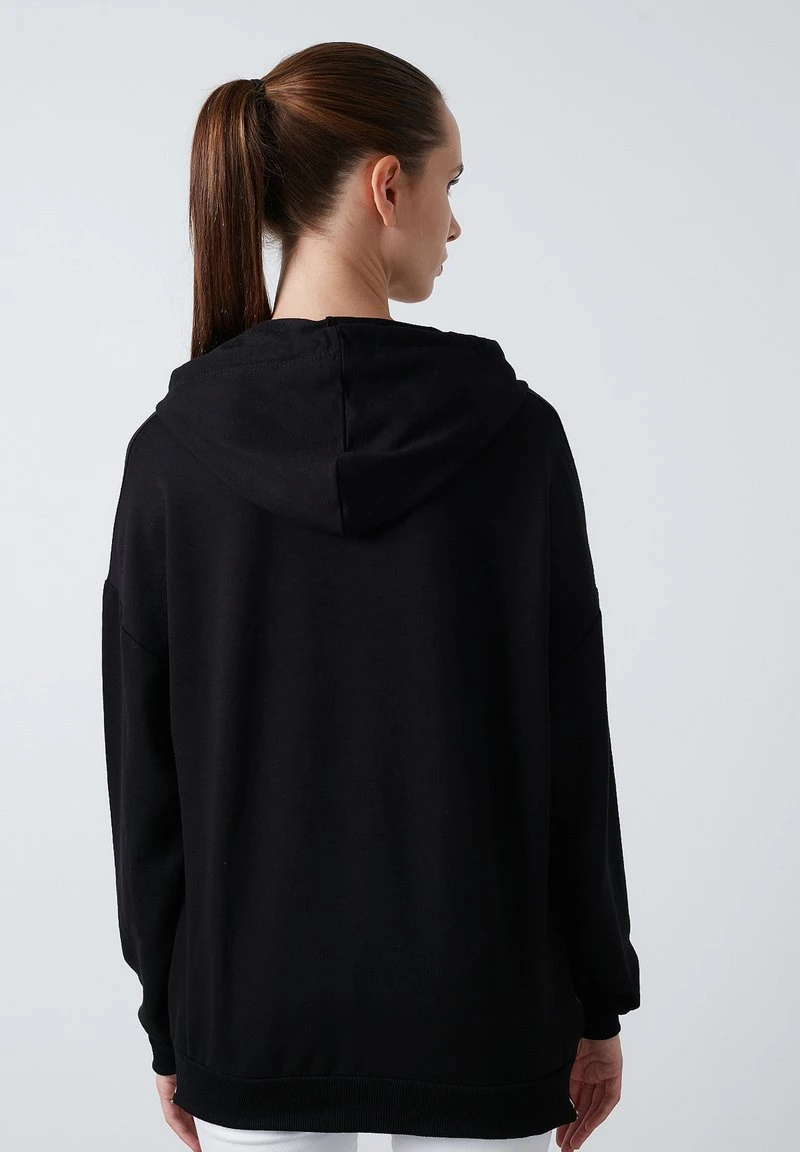 LELA Jersey Con Capucha - Black , Mujer 2 LELA Jersey Con Capucha - Black , Mujer - Imagen 2