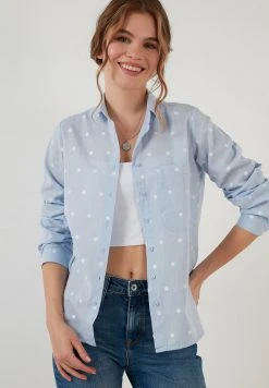 LELA Camisa - Blue , Mujer
