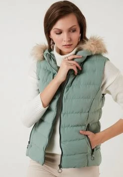 LELA GIA - Chaleco - Mint , Mujer -LELA Tienda b722a9a8ae094cdd9a1913c1b18272b4