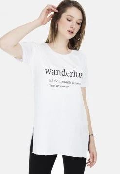 LELA Camiseta Estampada - White , Mujer