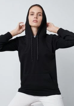 LELA KANGAROO POCKET - Jersey Con Capucha - Black , Mujer -LELA Tienda b7e906d1bc4848e59fab85cef8e95d8b