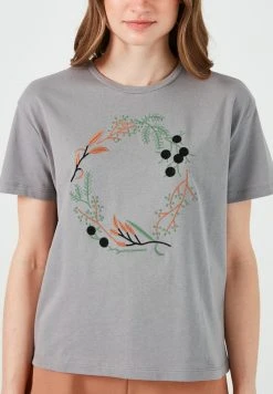 LELA Camiseta Estampada - Grey, Mujer -LELA Tienda ba35ff5311ec44f9b8e6ef464b5d386c