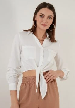 LELA REGULAR FIT - Camisa - Ecru , Mujer