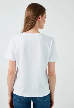LELA Camiseta Estampada - White , Mujer -LELA Tienda baef99bc1da44141ad300f5298aac597