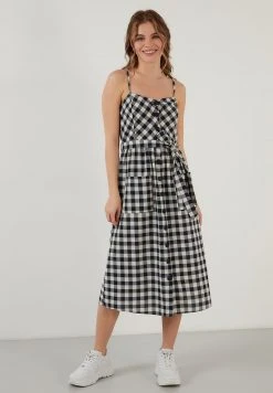 LELA Vestido Informal - Navy Blue , Mujer