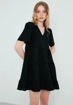 LELA Vestido Informal - Black, Mujer