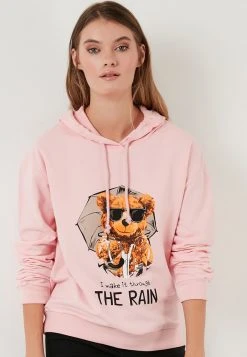 LELA Jersey Con Capucha - Powder Pink, Mujer