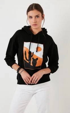 LELA Jersey Con Capucha - Black , Mujer -LELA Tienda c28e6b80f523416798032a867fae8149