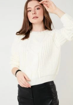 LELA CREW NECK JUMPER 4615106 - Jersey De Punto - Ecru , Mujer -LELA Tienda c293bfad91cb431ba0928f3ef292d8e9