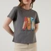 LELA Camiseta Estampada - Grey , Mujer