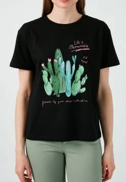 LELA Camiseta Estampada - Black , Mujer 7 LELA Camiseta Estampada - Black , Mujer -LELA Tienda c65df434c6be42989f57daf58acbdb75
