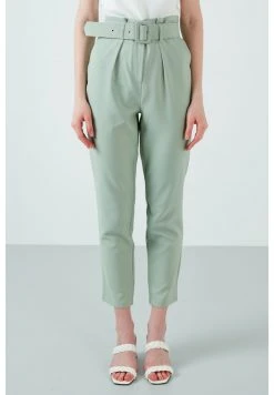 LELA HIGH WAISTED BELTED POCKET TROUSERS WOMEN'S TROUSERS - Pantalones - Mint , Mujer