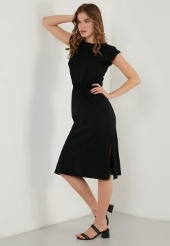 LELA SHORT SLEEVE - Vestido Informal - Black, Mujer -LELA Tienda c830d9bca6804e43b409445750e42d61