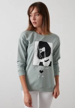 LELA Sudadera - Almond Green , Mujer