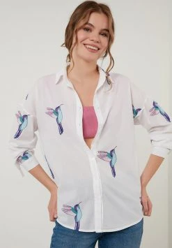 LELA Camisa - White , Mujer