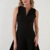 LELA Vestido Informal - Black , Mujer