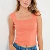 LELA Top - Light Orange , Mujer