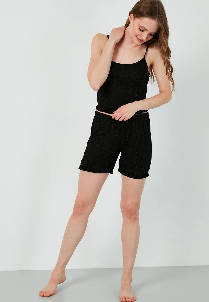 LELA Pijama - Black-red , Mujer 2 LELA Pijama - Black-red , Mujer - Imagen 2