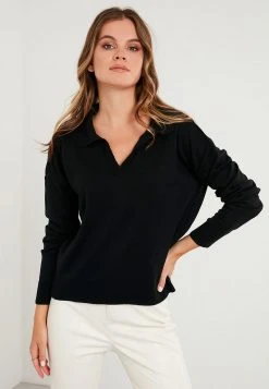 LELA NECK - Jersey De Punto - Black , Mujer -LELA Tienda cb8694b9540d45b7888ee2454a873848