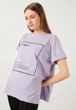 LELA OVERSIZED - Camiseta Estampada - Lilac , Mujer -LELA Tienda cb996158fb3645c8937064285646354f