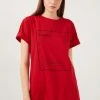 LELA OVERSIZED - Camiseta Estampada - Red, Mujer