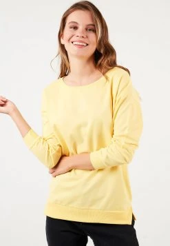 LELA CREW NECK BASIC - Sudadera - Yellow , Mujer 5 LELA CREW NECK BASIC - Sudadera - Yellow , Mujer -LELA Tienda ccc74b5b031a43d896789acee2092f08