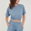 LELA CROP - Shorts - Baby Blue , Mujer