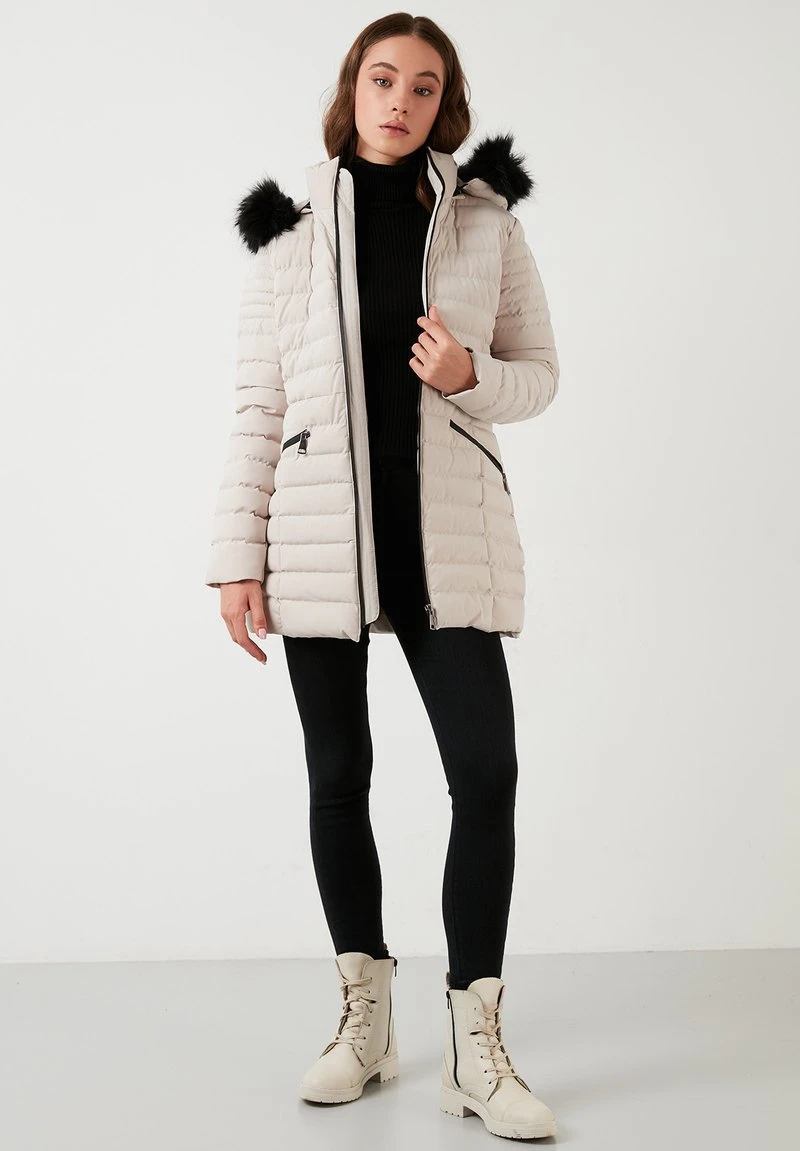 LELA KYLIE - Abrigo De Invierno - Ecru , Mujer 2 LELA KYLIE - Abrigo De Invierno - Ecru , Mujer - Imagen 2