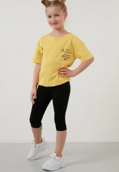 LELA REGULAR FIT SET - Leggings - Yellow , Niños -LELA Tienda d07b6857e5ba4c6d8e3c7ecf65852af3