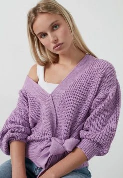 LELA V NECK - Jersey De Punto - Lilac, Mujer -LELA Tienda d09ca9c13076494598164af1a04f36e9