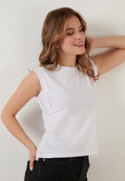 LELA CREW NECK - Camiseta Básica - White , Mujer -LELA Tienda d1b53b3031844b6a97d1ddc5718759c8