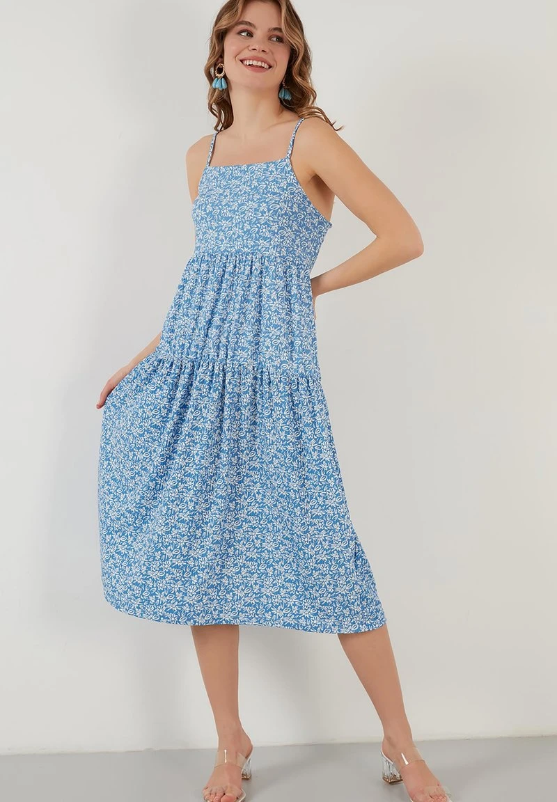 LELA LONG - Vestido Ligero - Baby Blue , Mujer 1 LELA LONG - Vestido Ligero - Baby Blue , Mujer