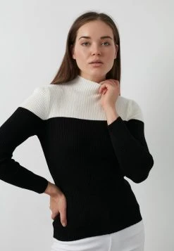 LELA Jersey De Punto - Ecru-black, Mujer -LELA Tienda d2fdcd218dcc45d5a4617770925a7c44