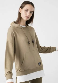 LELA Jersey Con Capucha - Khaki , Mujer