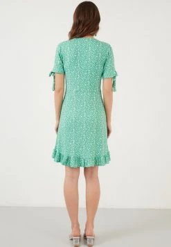 LELA FLORAL RUFFLE DETAIL - Vestido Informal - Benetton Color , Mujer -LELA Tienda d54b55d8925f41359568a746772e58c9