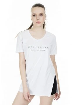 LELA Camiseta Estampada - White , Mujer