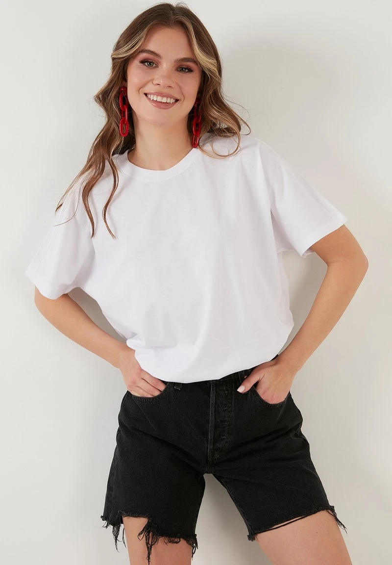 LELA Camiseta Básica - White, Mujer 4 LELA Camiseta Básica - White, Mujer - Imagen 4