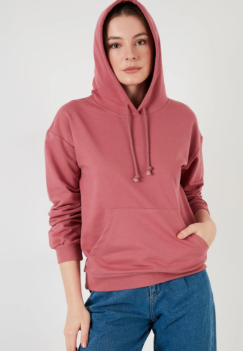 LELA BACK KANGAROO POCKET - Sudadera - Dusty Rose Color , Mujer 2 LELA BACK KANGAROO POCKET - Sudadera - Dusty Rose Color , Mujer - Imagen 2