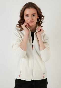 LELA HIGH COLLAR ZIPPER - Forro Polar - Ecru , Mujer 8 LELA HIGH COLLAR ZIPPER - Forro Polar - Ecru , Mujer -LELA Tienda d8c7a69a35ea4f15b74495c843f572a1