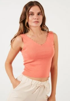 LELA Top - Light Orange , Mujer -LELA Tienda d9cd161ceda04145a5d9b56ffe55b75d